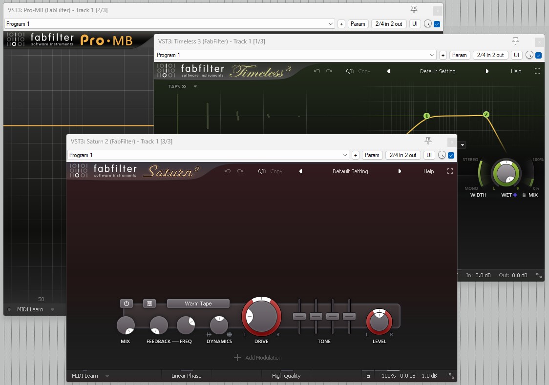 Fabfilter Custom Bundle (Pro-MB, Saturn 2, Timeless 3)